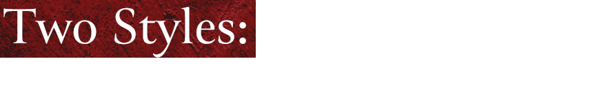 Two Styles: Samurai and Ninja 
