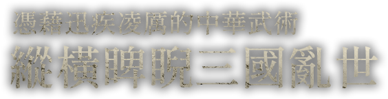 憑藉迅疾凌厲的中華武術縱橫睥睨三國亂世